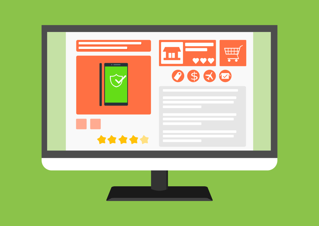 e-commerce, online shop product listng